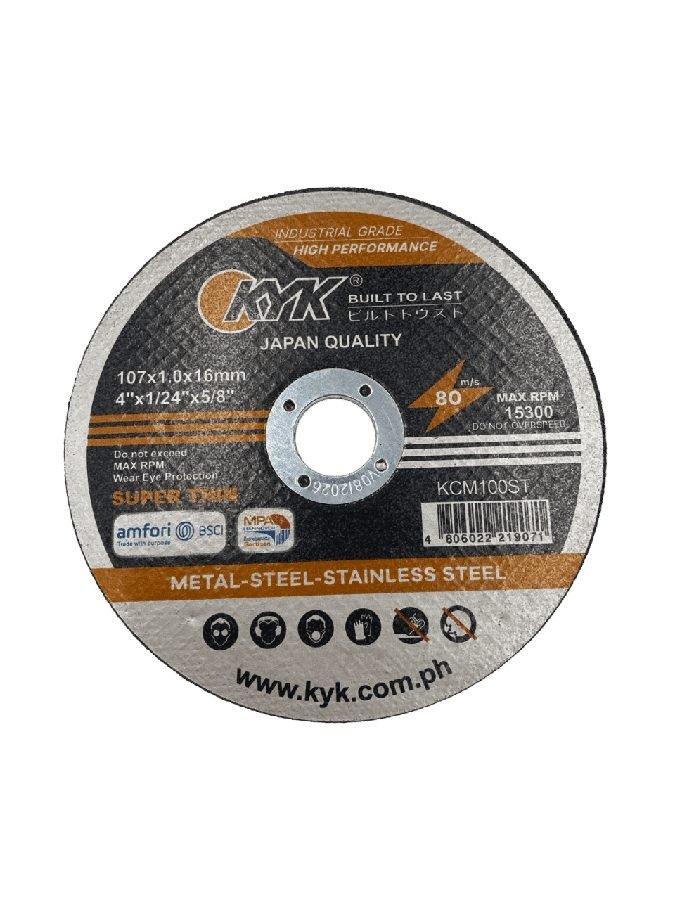 KYK CUT-OFF WHEEL THIN – STAINLESS, Power Tools Saws — Southend Philippines