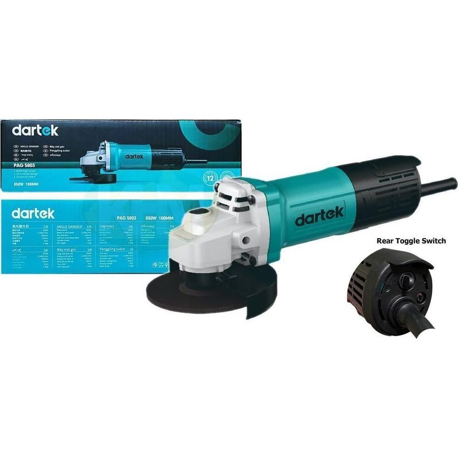 Dartek PAG 5803 (05-100) Angle Grinder 4" 850W, Power Tools Grinders — Southend Philippines
