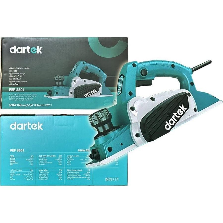 Dartek PEP 8601 Wood Planer 3-1/4" 560W, Power Tools Routers & Planers — Southend Philippines