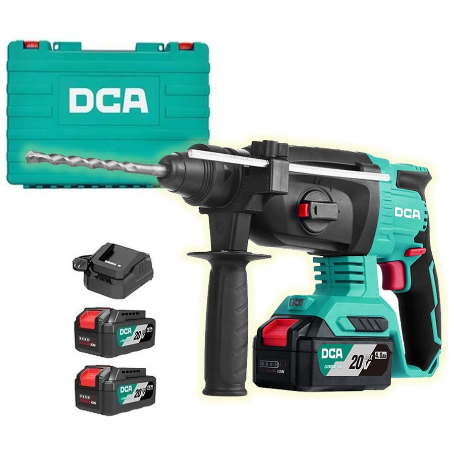 DCA DCA ADZC02-26 EM Cordless Brushless Rotary Hammer 600W 20V 4.0Ah, Power Tools Rotary & Demolition — Southend Philippines