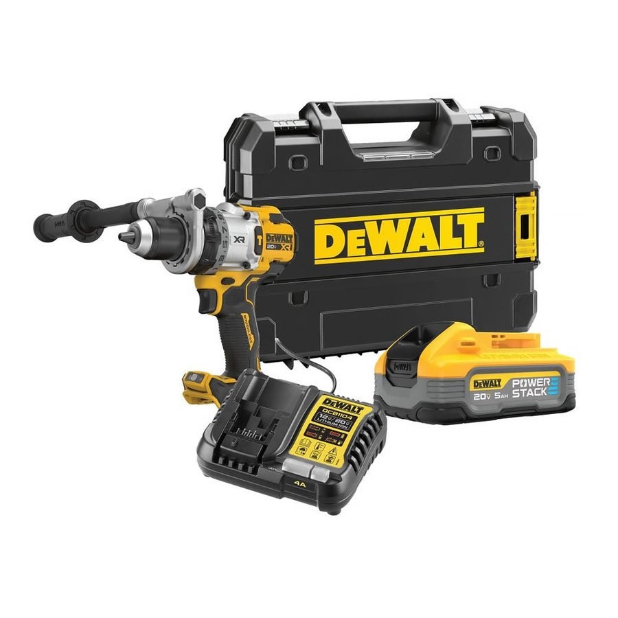DeWalt Dewalt DCD1007H1T 20V Max Brushless Cordless Hammer Drill / Driver (Kit), Power Tools Drills & Drivers — Southend Phil