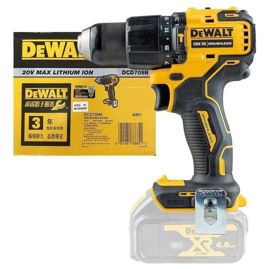 DeWalt Dewalt DCD709N 18V/20V Cordless Hammer Drill 13mm (Bare), Power Tools Drills & Drivers — Southend Philippines