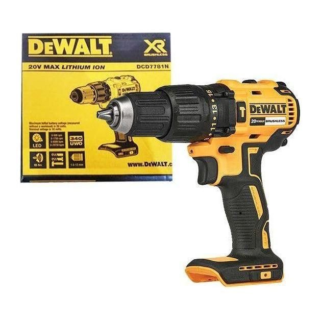 DeWalt Dewalt DCD7781N 20V Cordless Hammer Drill 13mm (Bare), Power Tools Drills & Drivers — Southend Philippines