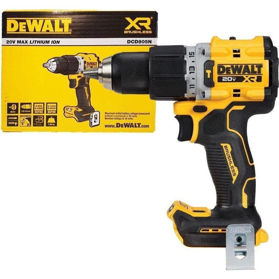 DeWalt Dewalt DCD805N 20V Cordless Hammer Drill 13mm (Bare), Power Tools Drills & Drivers — Southend Philippines
