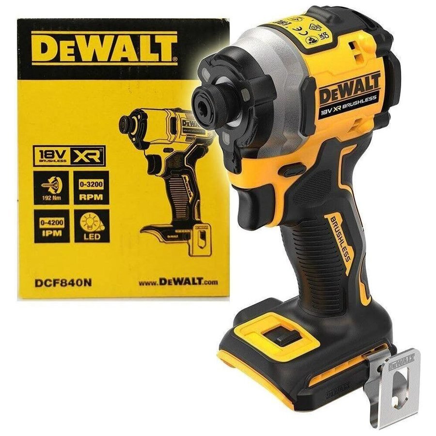 DeWalt Dewalt DCF840N 18V/20V Cordless Impact Driver 192Nm (Bare), Power Tools Drills & Drivers — Southend Philippines