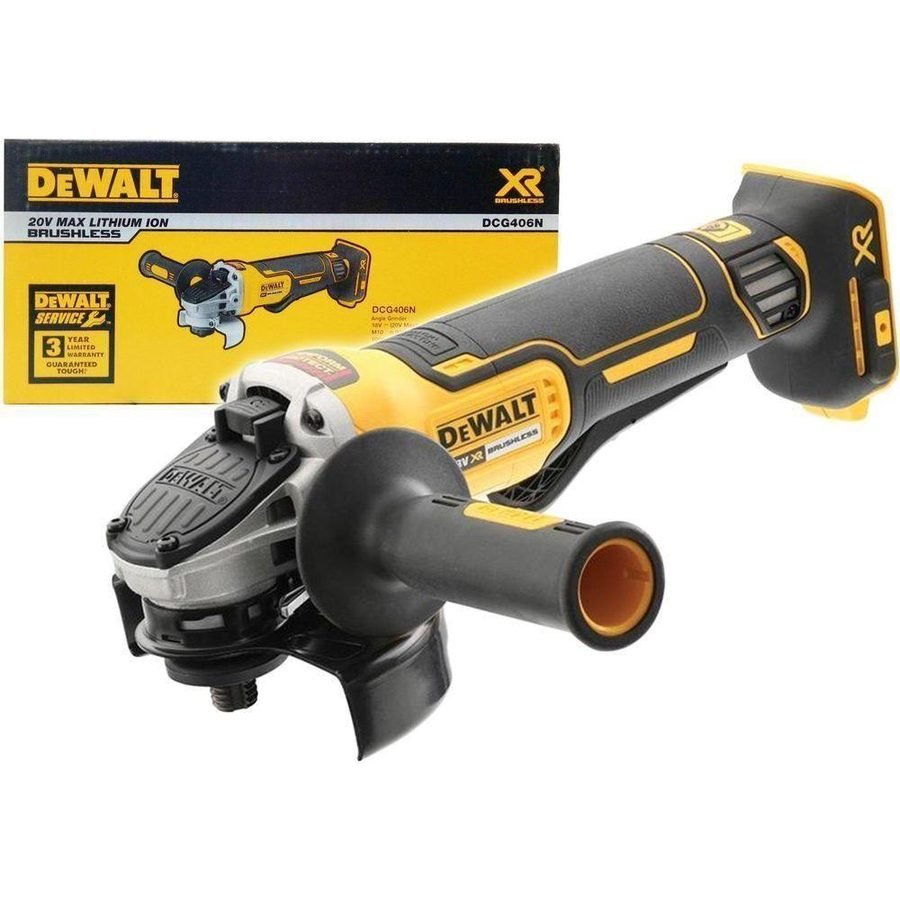 DeWalt Dewalt DCG406N 20V Cordless Angle Grinder 4" (Bare) [Paddle Switch], Power Tools Grinders — Southend Philippines