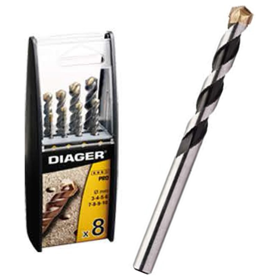 Diager Diager 299B Masonry Drill Bit Set 8 Pcs (Mega), Power Tools Drills & Drivers — Southend Philippines