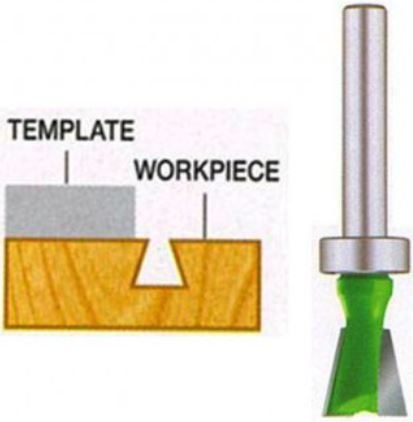 EZ Cut Dovetail Pattern Bit With Upper Bearing 1/4" Shank, Power Tools Bits & Blades — Southend Philippines