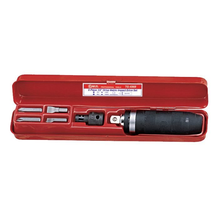 Genius TG-406B 1/2" Drive Impact Driver Set 6pcs, Power Tools Drills & Drivers — Southend Philippines