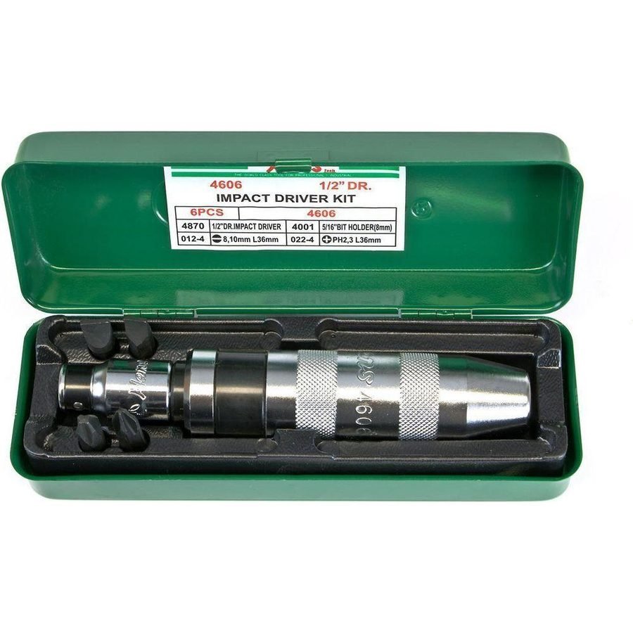 Hans Hans 4606 Impact Driver Set 1/2" Drive With 4 Pcs Bit, Power Tools Drills & Drivers — Southend Philippines