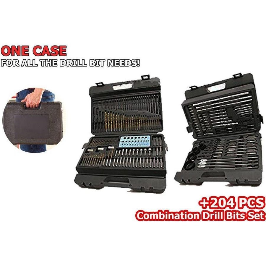 Hokage 204 Pcs Combination Drill Bit Set, Power Tools Drills & Drivers — Southend Philippines
