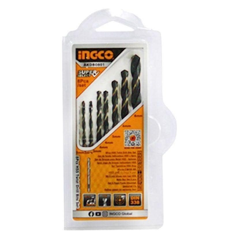 Ingco Ingco AKDB0801 8pcs HSS Twist Drill Bits Set SS, Power Tools Drills & Drivers — Southend Philippines