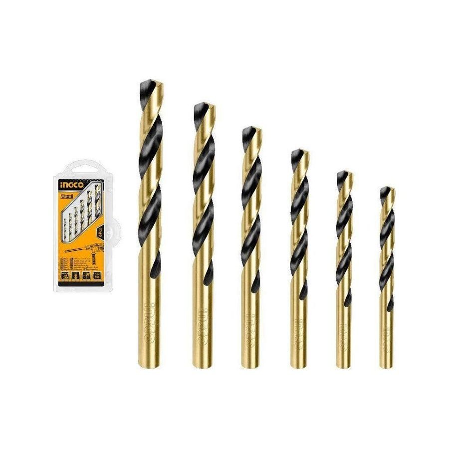 Ingco Ingco AKDB1065 6 Pcs Cobalt HSS Twist Drill Bits Set, Power Tools Drills & Drivers — Southend Philippines