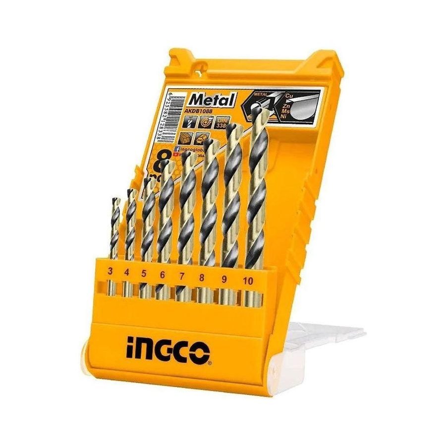 Ingco Ingco AKDB1088 HSS Twist Drill Bits 8 Pcs Set, Power Tools Drills & Drivers — Southend Philippines
