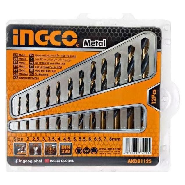 Ingco Ingco AKDB1125 12pcs Cobalt HSS Drill Bits Set, Power Tools Drills & Drivers — Southend Philippines