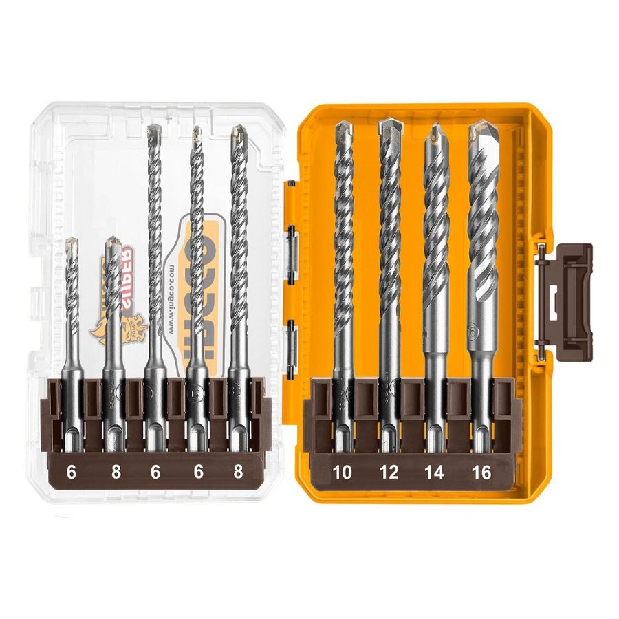 Ingco Ingco AKDL30906 SDS-Plus Hammer Drill Bit Set 9 Pcs, Power Tools Rotary & Demolition — Southend Philippines