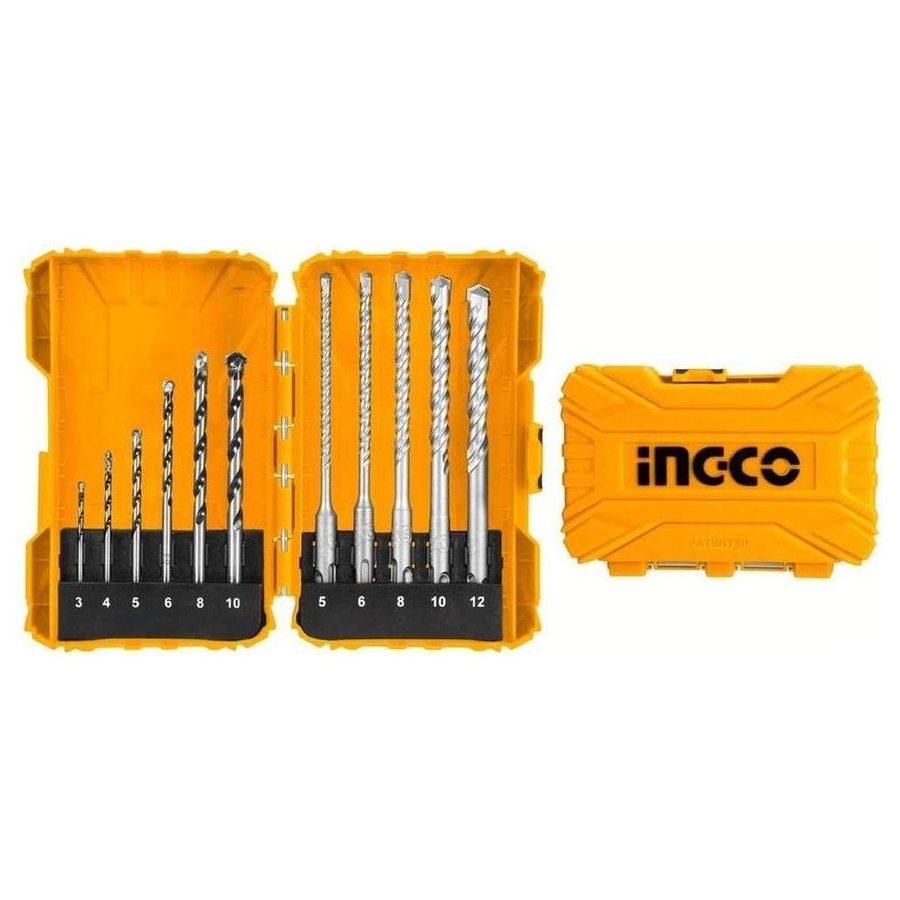 Ingco Ingco AKDL31101 11pcs Concrete And SDS-Plus Drill Bits Set, Power Tools Rotary & Demolition — Southend Philippines