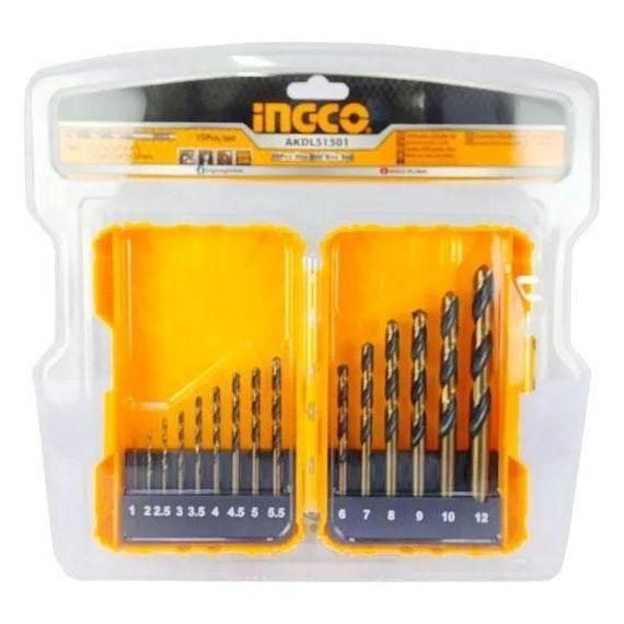 Ingco Ingco AKDL51501 15pcs HSS Drill Bit Set 1MM - 10MM, Power Tools Drills & Drivers — Southend Philippines