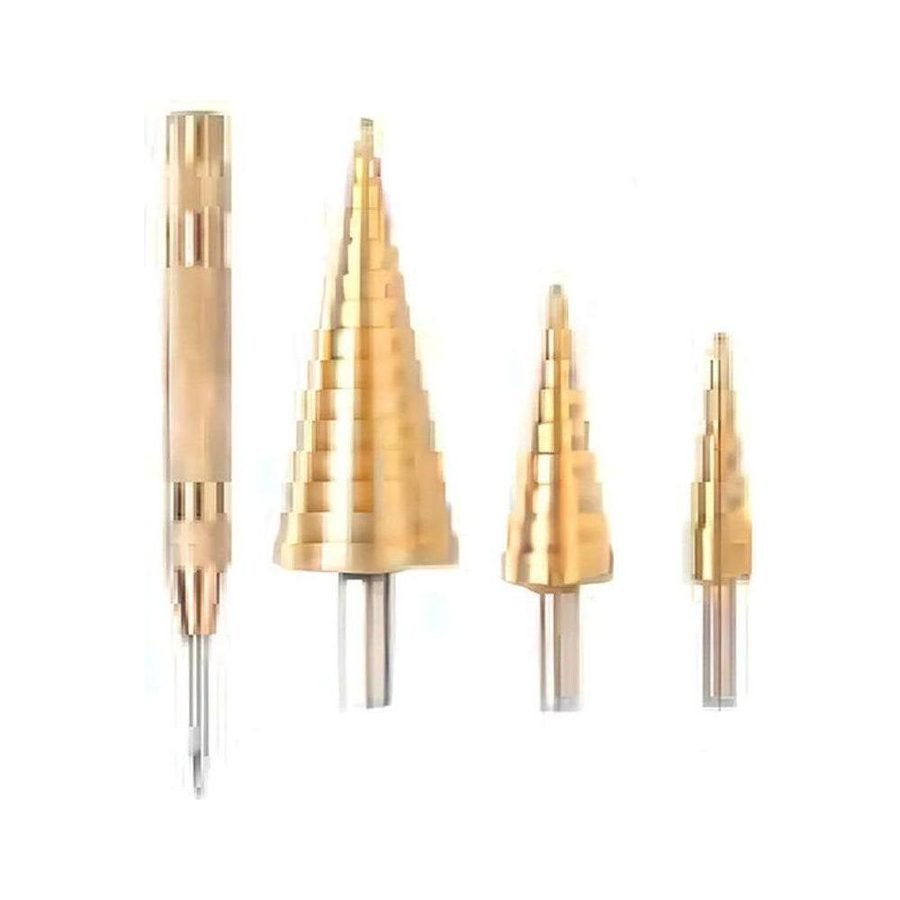 Ingco Ingco AKSDS2041 Step Drill Bit 4 Pcs Set, Power Tools Drills & Drivers — Southend Philippines