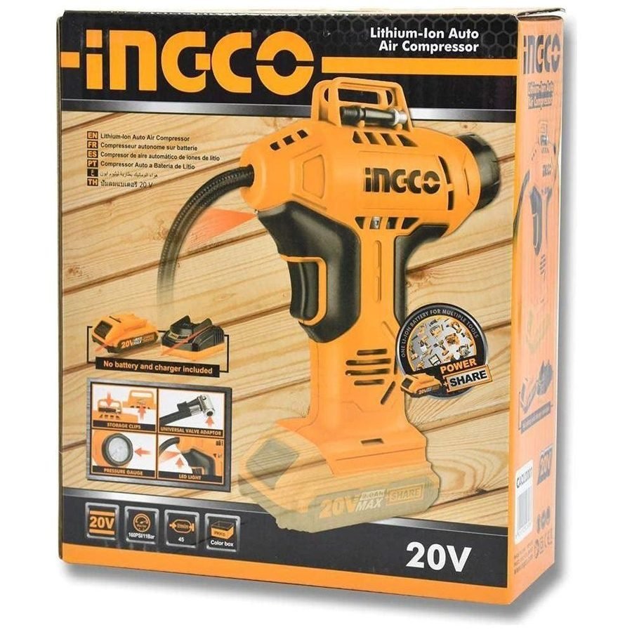 Ingco Ingco CACLI1201 20V Cordless Inflator (Bare), Power Tools — Southend Philippines
