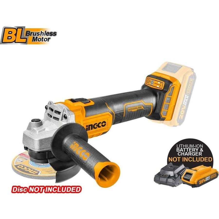 Ingco Ingco CAGLI201008 20V Cordless Li-Ion Angle Grinder, Power Tools Grinders — Southend Philippines