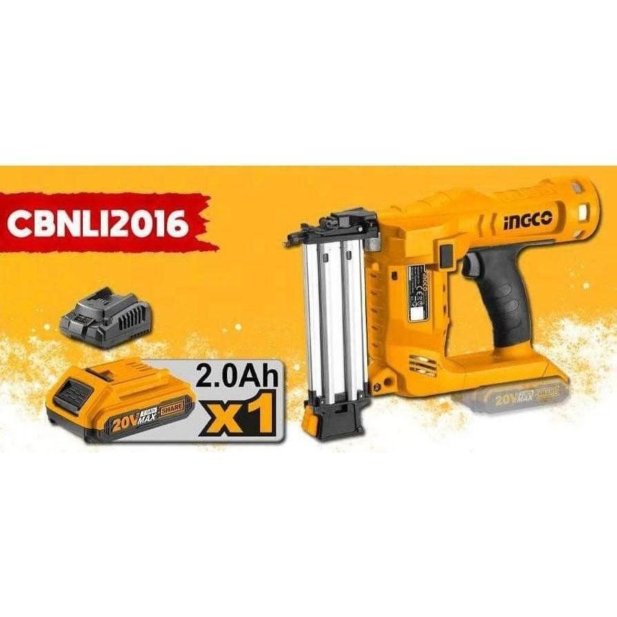 Ingco Ingco CBNLI2016 Cordless Brad Nailer Kit, Power Tools Nailers & Staplers — Southend Philippines