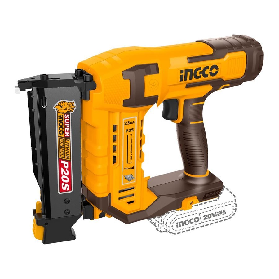 Ingco Ingco CBNLI3603 Cordless Pin Brad Nailer 20V (Bare), Power Tools Nailers & Staplers — Southend Philippines