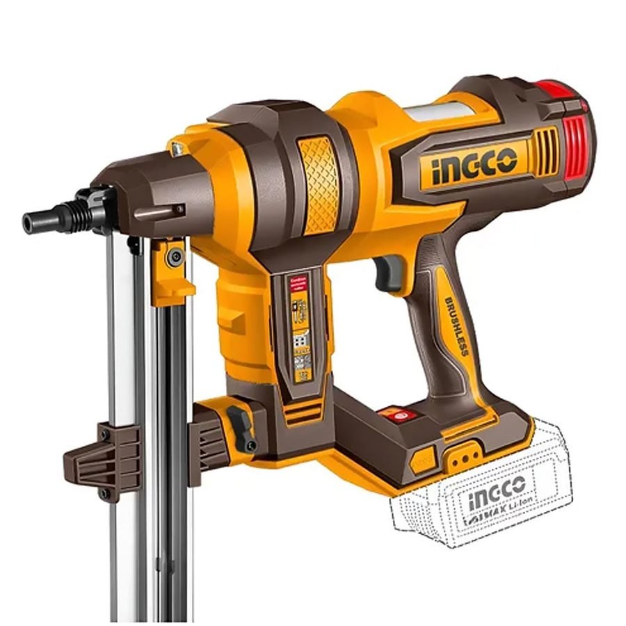 Ingco CCNLI9008 Cordless Brushless Li-Ion Concrete Nailer 40mm 20V 4.0AH — Power Tools, Southend Philippines