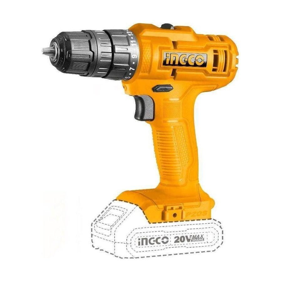 Ingco Ingco CDLI20032 Li-Ion Cordless Drill 20V, Power Tools Drills & Drivers — Southend Philippines