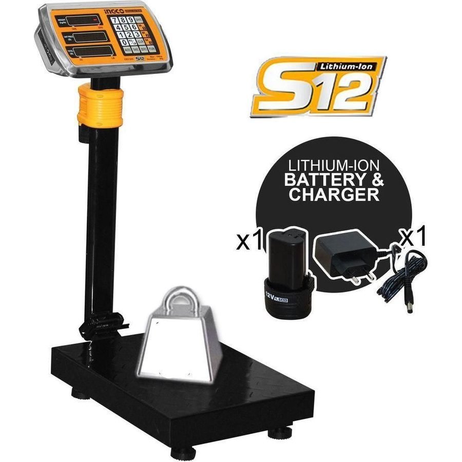 Ingco Ingco CES1267 12V Cordless Weighing Scale 12V, Power Tools — Southend Philippines