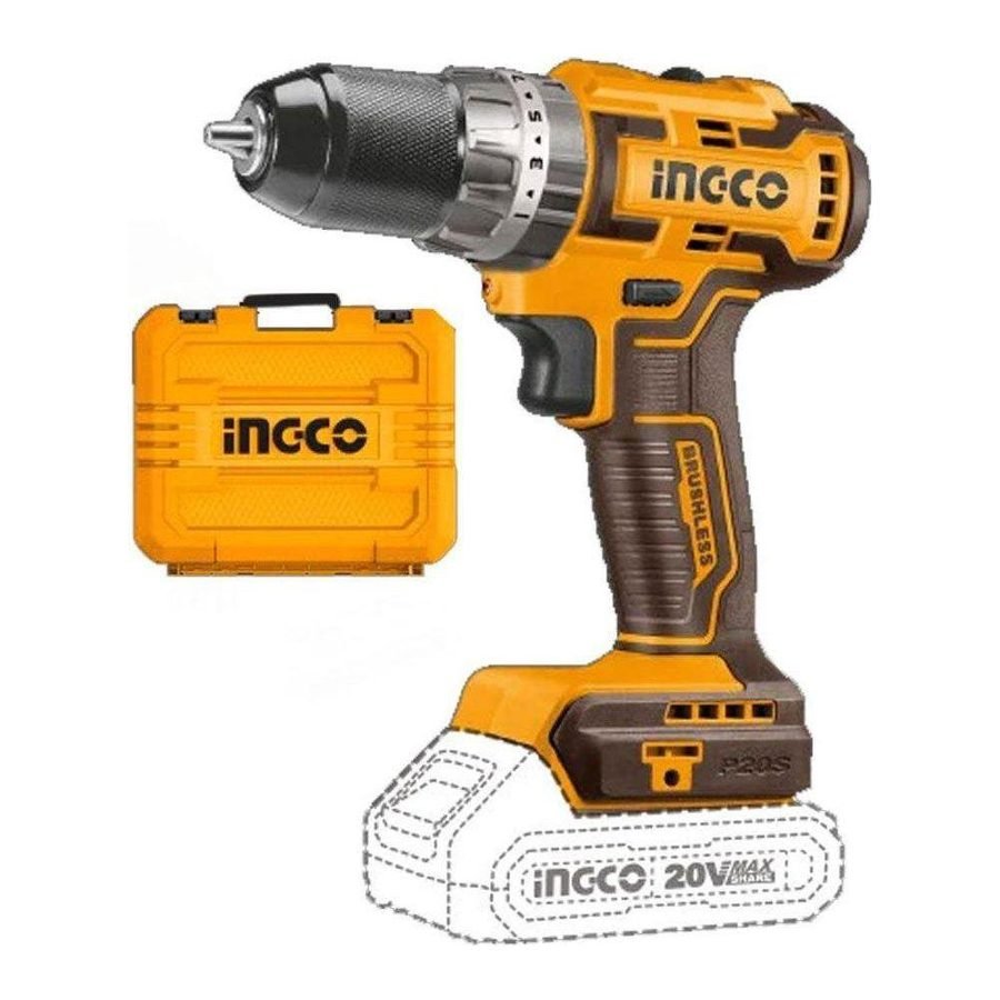 Ingco Ingco CIDLI20605 BL Li-Ion Impact Drill 20V 13mm, Power Tools Drills & Drivers — Southend Philippines