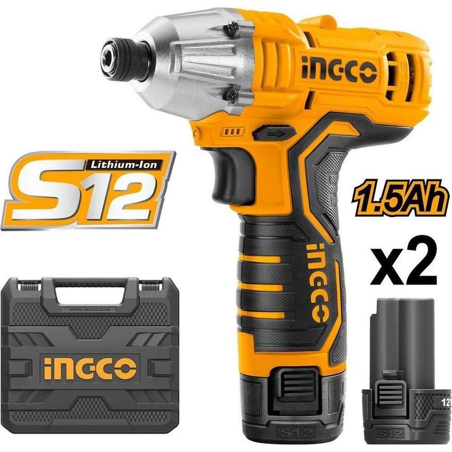 Ingco Ingco CIRLI1201 20V Cordless Li-Ion Impact Driver 12V, Power Tools Drills & Drivers — Southend Philippines