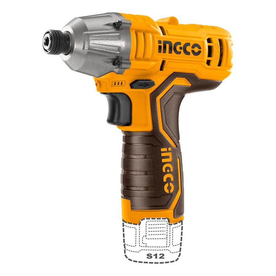 Ingco Ingco CIRLI12015 Cordless Li-Ion Impact Driver 12V 1.5AH, Power Tools Drills & Drivers — Southend Philippines