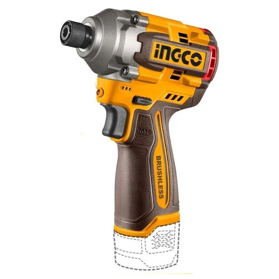 Ingco Ingco CIRLI16178 Cordless BL Impact Driver M16 16V 2.0AH, Power Tools Drills & Drivers — Southend Philippines