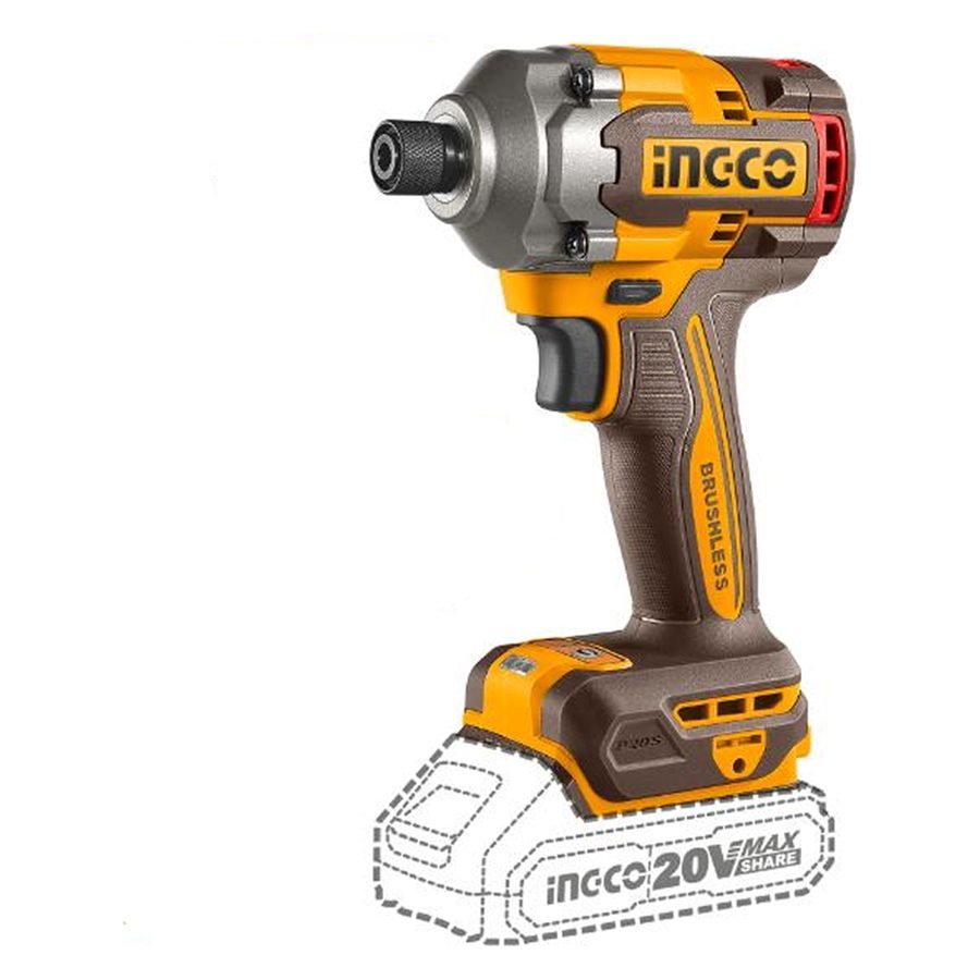 Ingco Ingco CIRLI2028 Cordless BL Impact Driver 20V 2.0AH, Power Tools Drills & Drivers — Southend Philippines