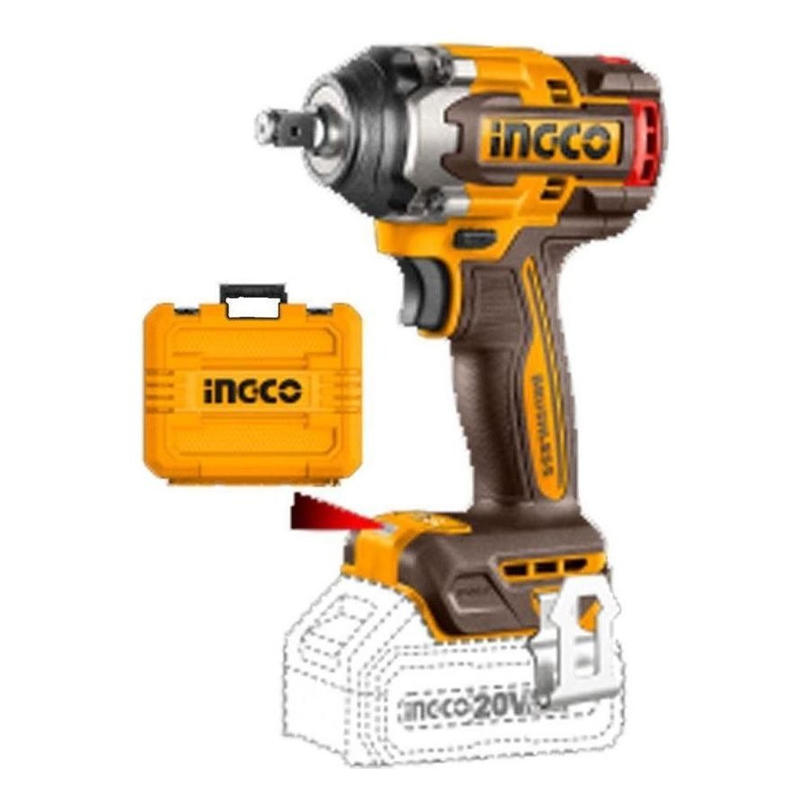 Ingco Ingco CIWLI2050 Li-Ion Impact Wrench 20V, Power Tools Drills & Drivers — Southend Philippines