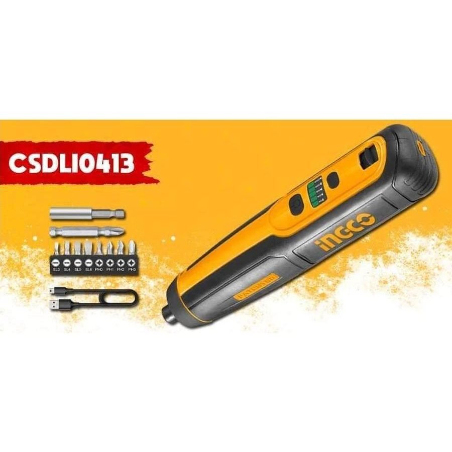 Ingco Ingco CSDLI0413 Li-Ion Cordless Screwdriver, Power Tools Batteries & Chargers — Southend Philippines