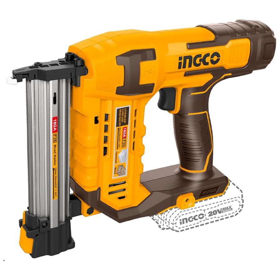 Ingco Ingco CSTLI3808 Cordless Li-Ion Concrete Brad Nailer 20V 2.0AH, Power Tools Nailers & Staplers — Southend Philippines