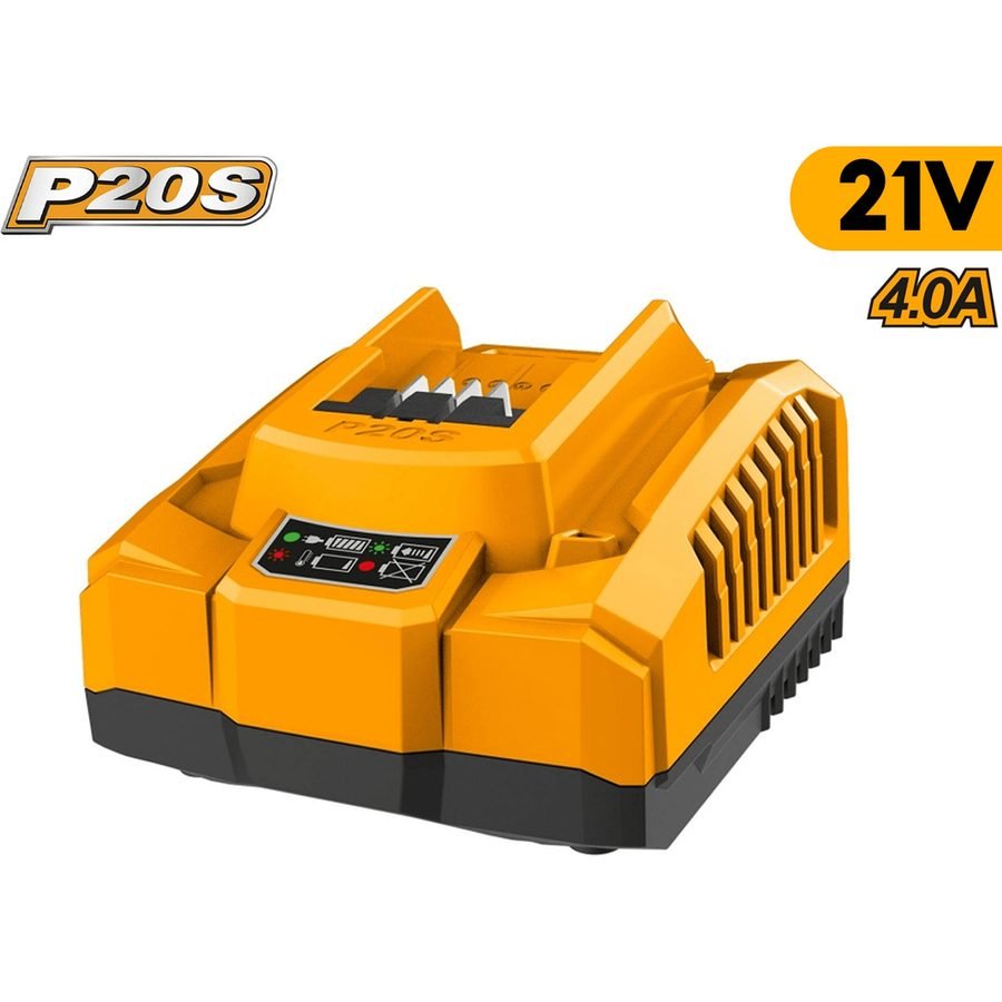 Ingco Ingco FCLI20411 20V / 21V Battery Charger 4A (P20S), Power Tools Batteries & Chargers — Southend Philippines