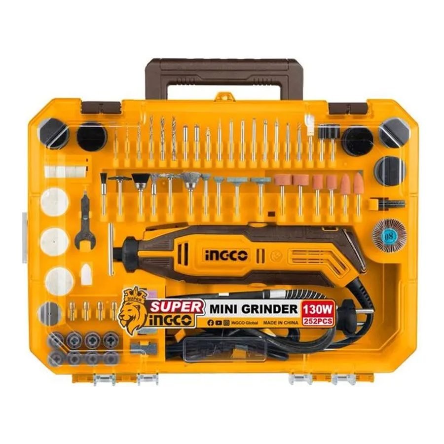 Ingco Ingco MG133281 Mini Rotary Grinder Set 252PCS 130W, Power Tools Grinders — Southend Philippines