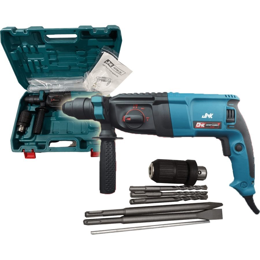 Kawasaki JR Kawasaki JRKRH1100 SDS-Plus Rotary Hammer 26mm 1100W, Power Tools Rotary & Demolition — Southend Philippines