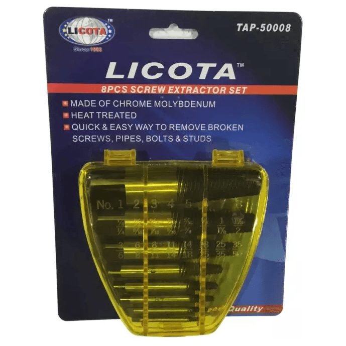 Licota Licota TAP-50008 8pcs Screw Extractor Set, Power Tools Drills & Drivers — Southend Philippines