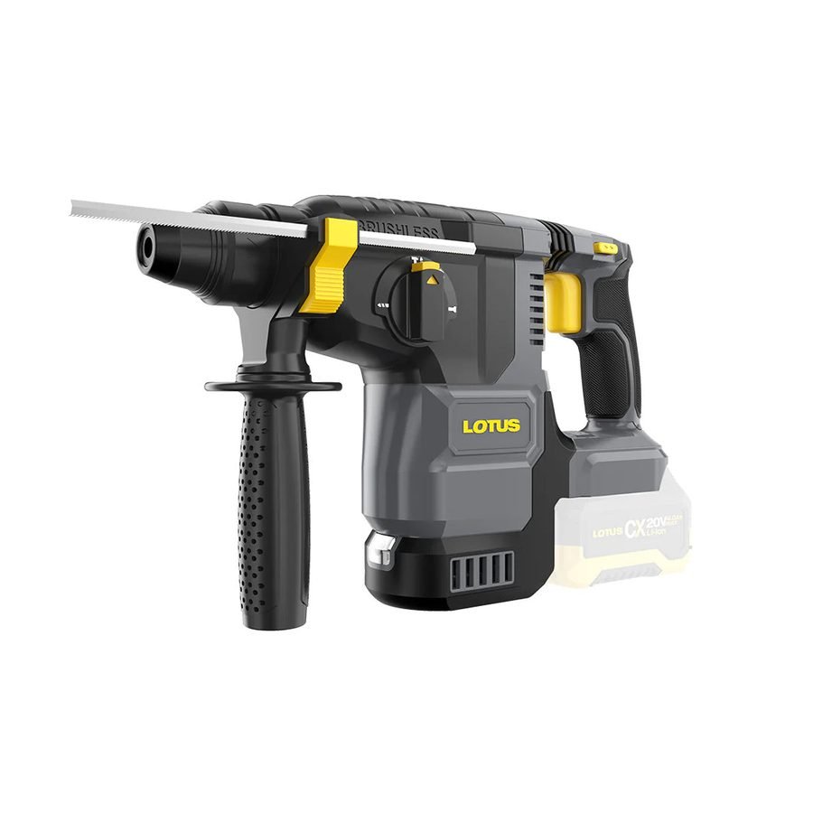 Lotus Lotus CXBH20VLI Max Cordless Brushless Rotary Hammer 2kg. 20V (Bare), Power Tools Rotary & Demolition — Southend Philip