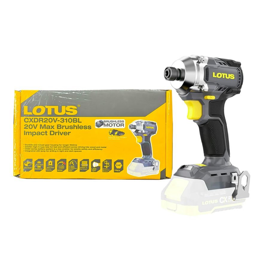 Lotus Lotus CXDR20V-310BL Cordless Impact Driver 20V (Bare), Power Tools Drills & Drivers — Southend Philippines