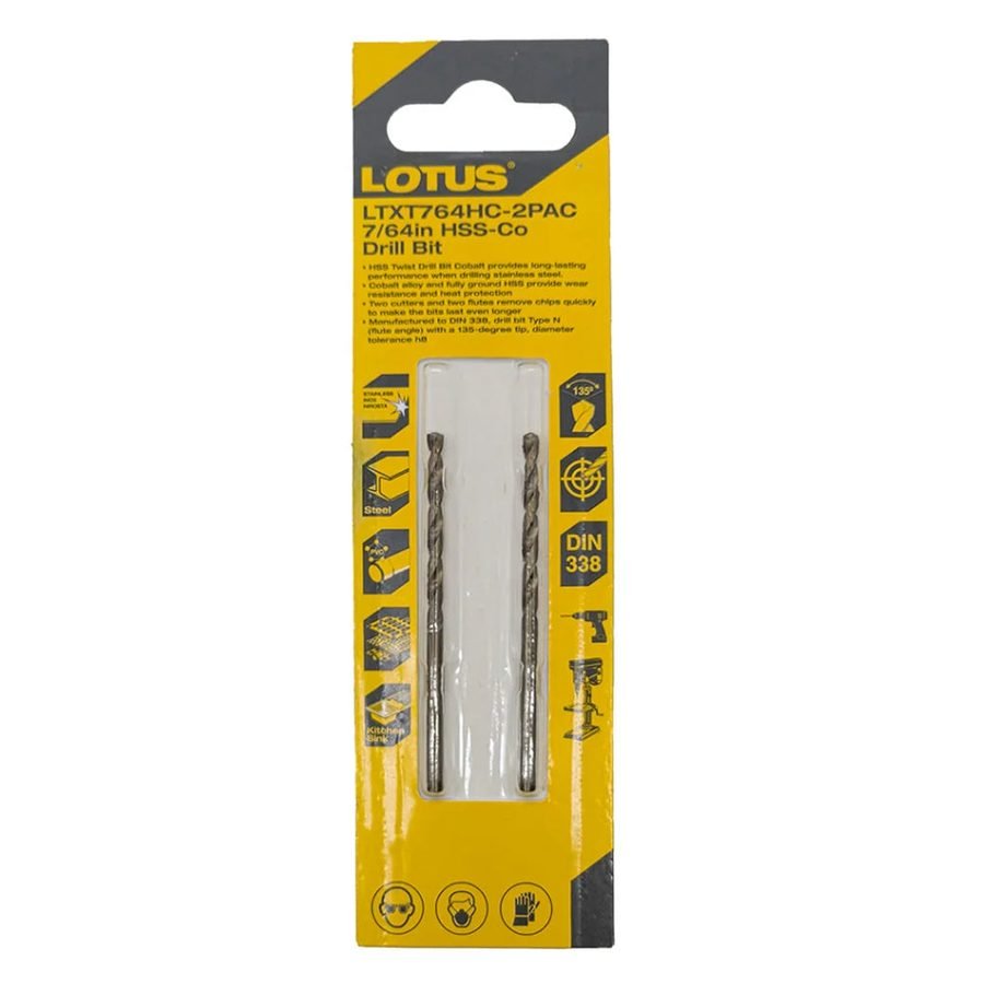 Lotus Lotus HSS-CO Drill Bit (Blister Pack), Power Tools Drills & Drivers — Southend Philippines