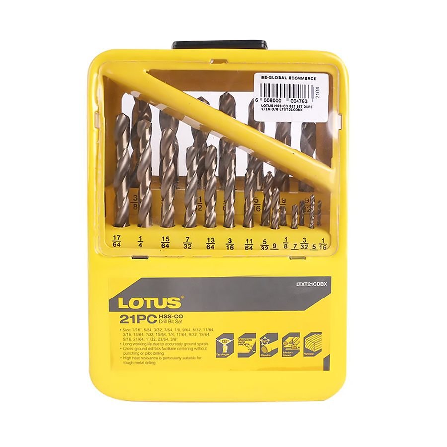 Lotus Lotus HSS-CO Drill Bit Set, Power Tools Drills & Drivers — Southend Philippines