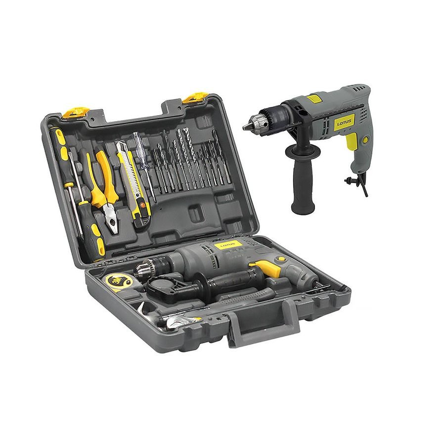 Lotus Lotus LTHD650XL Impact Drill 13mm Tool Kit 650W, Power Tools Drills & Drivers — Southend Philippines