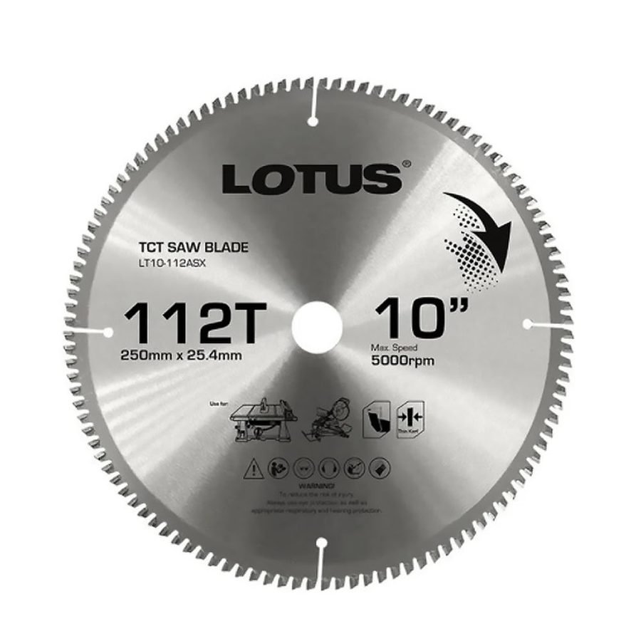 Lotus Lotus LT10-112ASX TCT Circular Saw Blade (Aluminum), Power Tools Saws — Southend Philippines