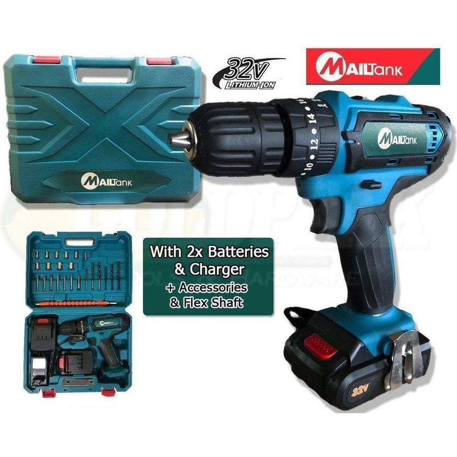 Mailtank SH190 Cordless 32V Hammer Drill / Driver, Power Tools Drills & Drivers — Southend Philippines