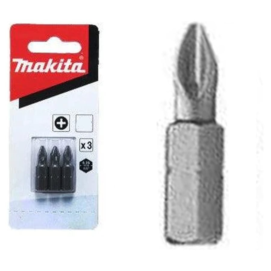 Makita Makita 798314-6 Phillips Screw Bit Set 3pcs C-Type (PH3), Power Tools Bits & Blades — Southend Philippines